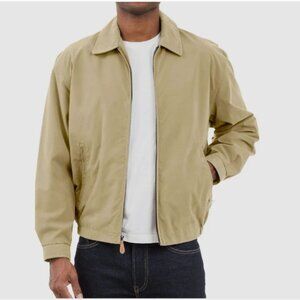 LONDON FOG Men's Auburn Zip-Front Golf Jacket L Camel Color